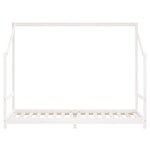 vidaXL Cadre de lit pour enfants blanc 90x200 cm bois de pin massif