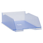 Corbeille à courrier maxi format exacompta bleu glacé - lot de 4