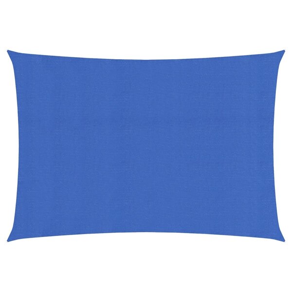 vidaXL Voile d'ombrage 160 g/m² rectangulaire bleu 3 5x5 m PEHD