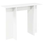 vidaXL Table console Blanc 100 x 30 x 75 cm Bois d'ingénierie