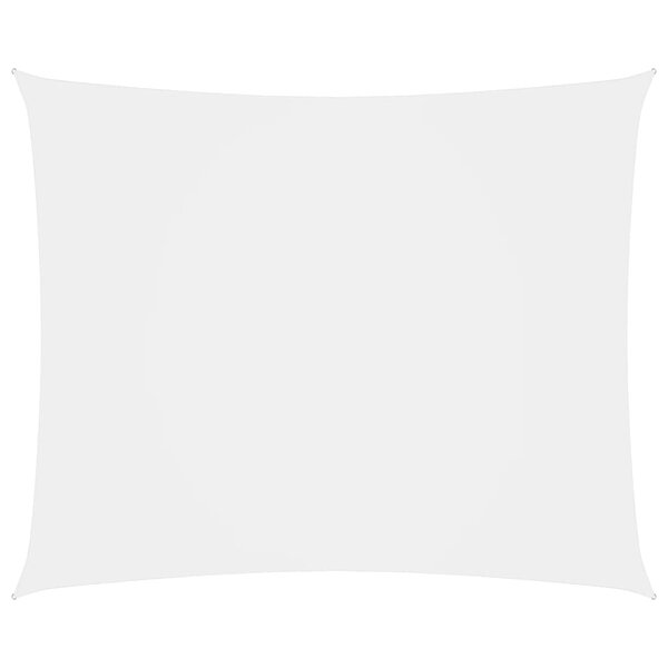 vidaXL Voile de parasol tissu oxford rectangulaire 6x8 m blanc