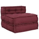 vidaXL Pouf modulaire marron 70x70x54 tissu