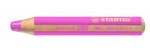 Crayon WOODY 3 en 1 Extra large rose foncé STABILO