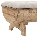 Banc banquette de rangement bois massif et tissu 103 x 51 x 44 cm 02_0021259