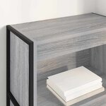vidaXL Bibliothèque Gris Sonoma 80 x 30 x 155 cm Bois d'ingénierie