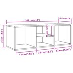 vidaXL Banc de rangement à chaussures Chêne sonoma Bois d’ingénierie