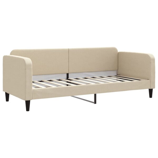 vidaXL Lit de repos crème 80x200 cm tissu