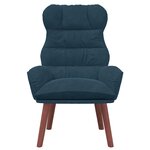 vidaXL fauteuil Bleu 69 x 74 x 93 cm Velours