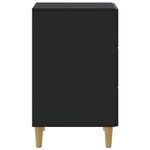 vidaXL Cabinet de chevet Noir 43 x 41 x 66 5 cm Bois d'ingénierie