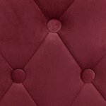 vidaXL Tabourets de bar lot de 2 rouge bordeaux velours