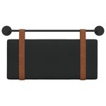 vidaXL Tête de lit suspendue Noir PU antique