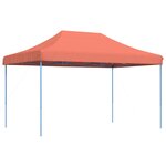 vidaXL Tente de fête 292 x 440 x 315 cm Terre cuite Tissu Oxford