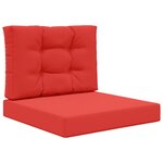 vidaXL Coussin de canapé d'extérieur Polyester Rouge 60 x 60 cm