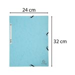 Chemise À Élastiques Carte Lustrée 400g/m2 Aquarel - A4 - Bleu Pastel - X 25 - Exacompta