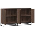 vidaXL Buffet chêne marron 134x35x76 cm bois d'ingénierie