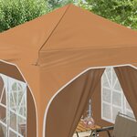 vidaXL Tente de fête pop-up 192 x 192 x 245 cm Beige