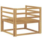 vidaXL Sofa de milieu extérieur Bois d'Acacia Massif Blanc