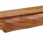 vidaXL Étagères murales 2 Pièces 80x17x8 cm bois massif d'acacia