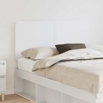 vidaXL Tête de lit avec tête de lit Blanc 135 cm Bois d'ingénierie