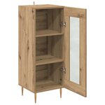 vidaXL Buffet chêne artisanal 34 x 34 5 x 90 cm Bois d'ingénierie