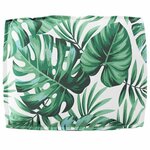 vidaXL Coussin pour dossier de palette Floral Motif de feuille