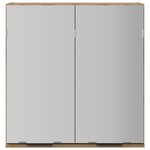 vidaXL Armoire à miroir de salle de bain chêne artisanal 64x20x66 5 cm