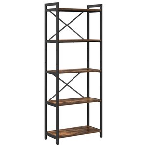 vidaXL Étagère Chêne fumé 60 x 30 x 155 cm Bois d'ingénierie