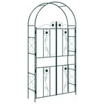 vidaXL Arche de jardin Uni Vert 115 x 37 x 226 cm
