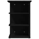 vidaXL Armoire latérale Noir 35x35x55 cm Aggloméré