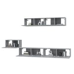 vidaXL Ensemble de meubles TV 5 Pièces Sonoma gris Bois d'ingénierie