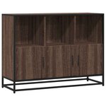 vidaXL Buffet chêne marron 100x35x76 cm bois d'ingénierie