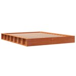 vidaXL Cadre de lit sans matelas cire marron 150x200cm bois pin massif