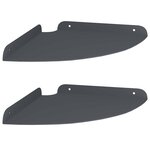 vidaXL Étagère flottante avec étagère 2 Pièces Anthracite 24 x 24 x 2 cm