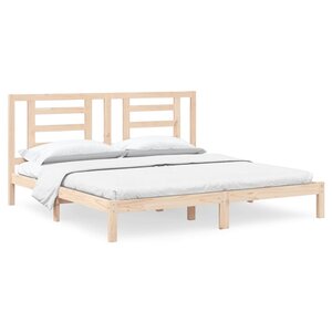 vidaXL Cadre de lit sans matelas 200x200 cm bois massif de pin