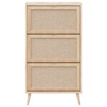 Finori Armoire à chaussures Bali 49A Chêne sonoma/ impression de canne