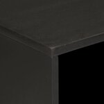 vidaXL Table de chevet noir 50x33x60 cm bois de manguier massif