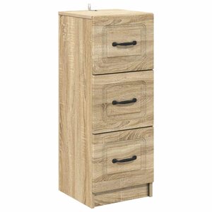 vidaXL Armoire à tiroirs Chêne Sonoma 33 x 34 5 x 87 cm