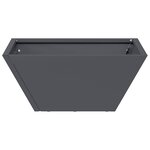 vidaXL Pot de jardin en forme de bol Anthracite 35 x 35 x 15 cm Acier