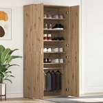 vidaXL Cabinet à chaussures Marron 80 x 39 x 180 cm Bois d'ingénierie