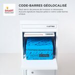 Boîte à colis Large Blanc 2 portes Acier galvanisé SMART PARCEL BOX™