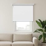 vidaXL Store enrouleur Protection UV Blanc 80 x 140 cm Polyester