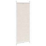 vidaXL Store plissé 50x150 cm Crème