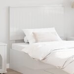 vidaXL Tête de lit Blanc Brillant 100 cm Bois d'ingénierie