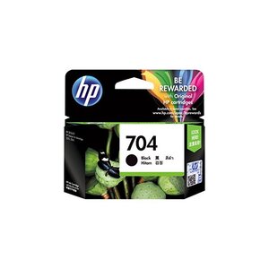 Cartouche jet d'encre original n° 704 cn692ae 6 ml noir hp