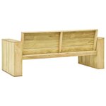 vidaXL Banc de jardin 179 cm Bois de pin imprégné