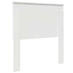 vidaXL Tête de lit avec tête de lit Blanc 90 cm Bois d'ingénierie