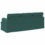 vidaXL Canapé Vert foncé 201 x 80 x 85 cm tissu
