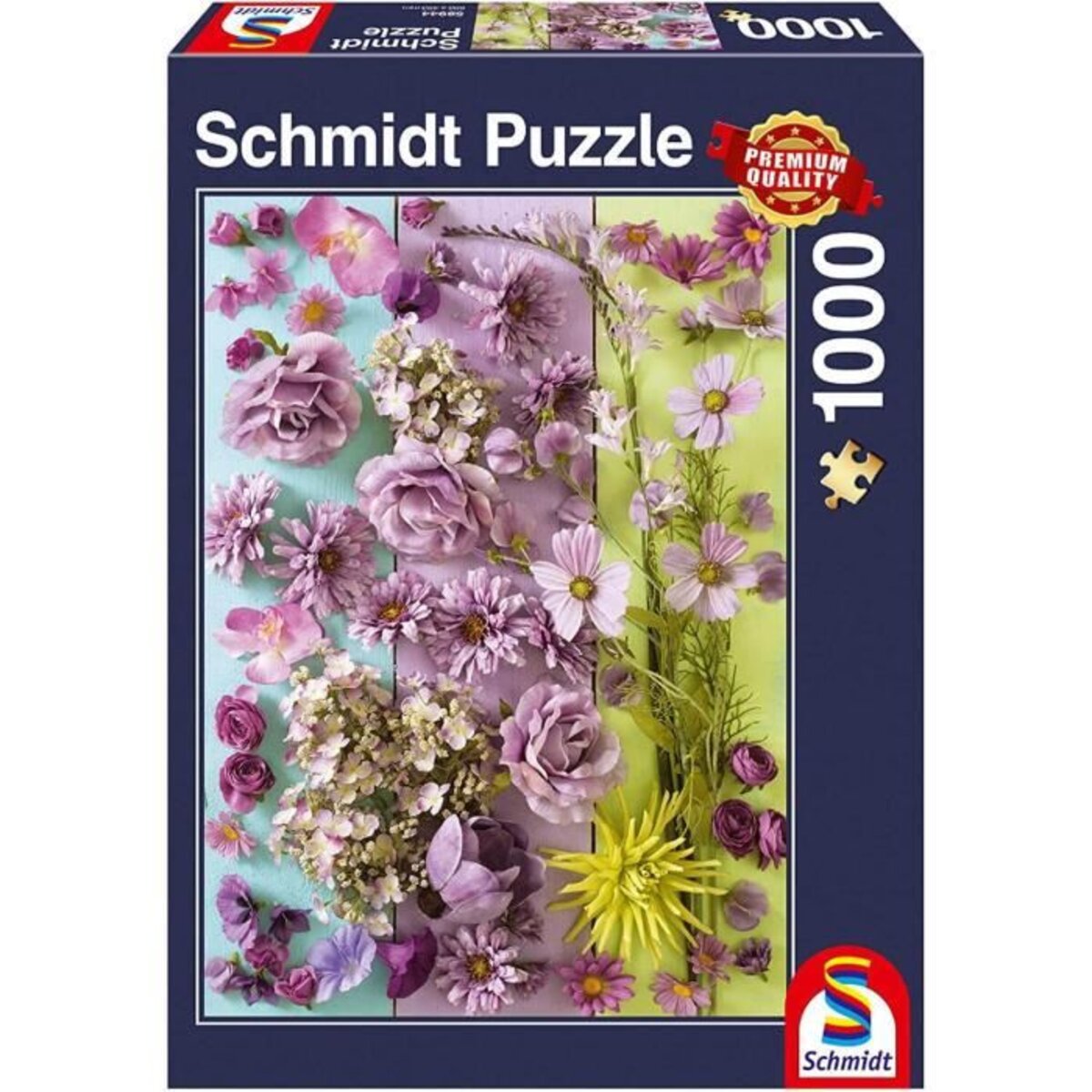 Puzzle Fleurs violettes, 1000 pcs - La Poste