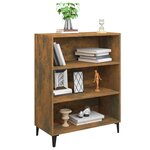 vidaXL Buffet Chêne fumé 69 5x32 5x90 cm Bois d'ingénierie