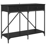 vidaXL Table console Chêne noir 100 x 39 x 78 5 cm Bois d'ingénierie